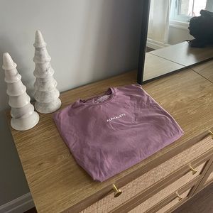XS Alphalete Crop Longsleeve in Mauve